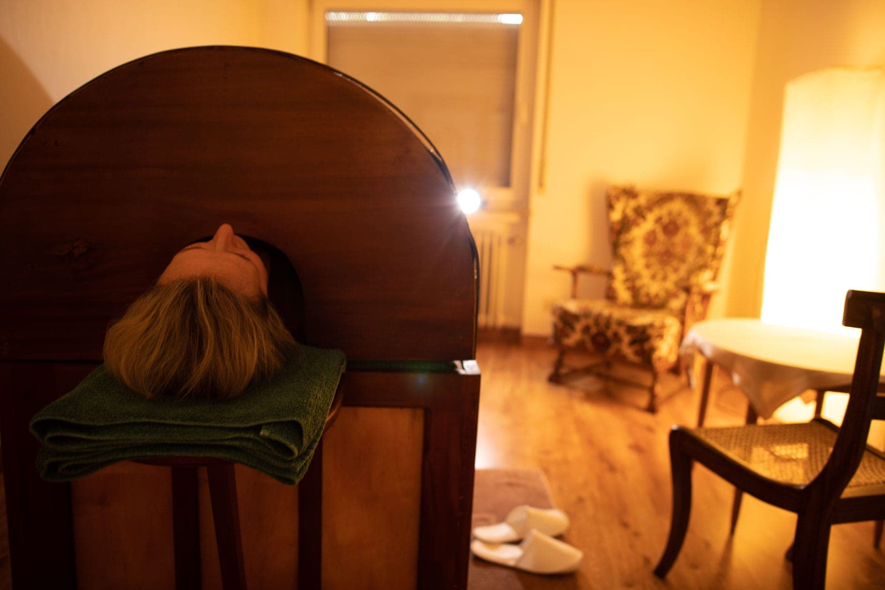 Behandlungsraum für ayurvedische Anwendungen