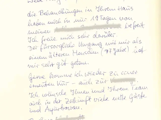 Handschriftlicher Eintrag von Barbara im Gästebuch