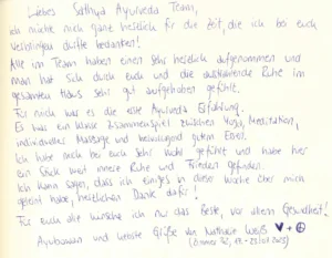 Bewertung zur Ayurveda Entspannungskur